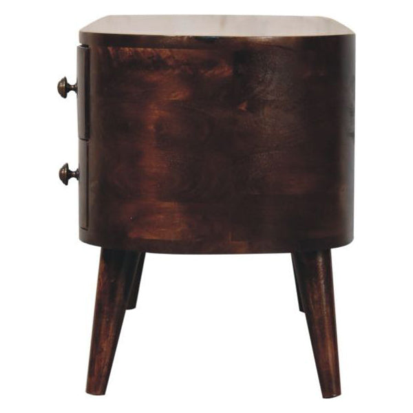 Artisan - California Walnut Rounded Entertainment Unit