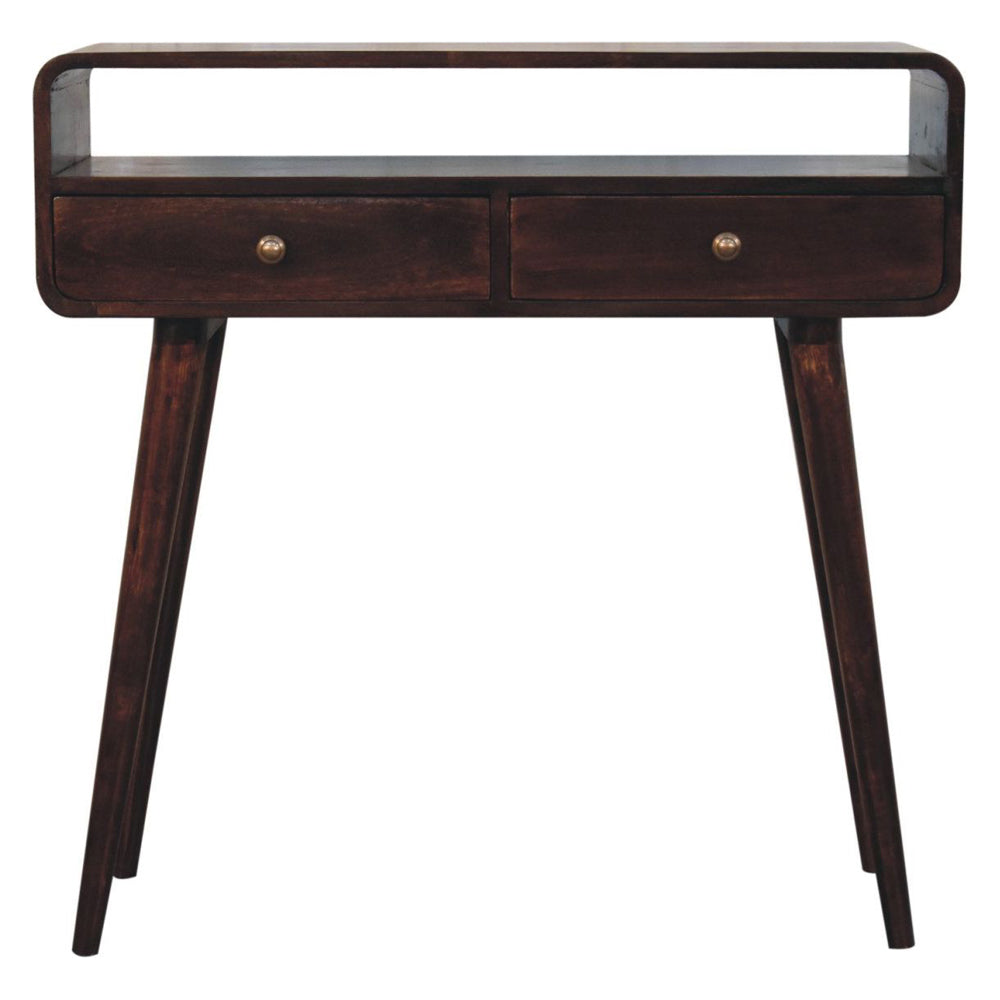 Artisan - Curved California Walnut Console Table