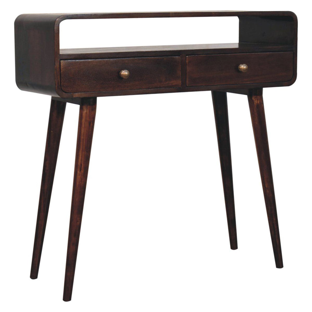 Artisan - Curved California Walnut Console Table
