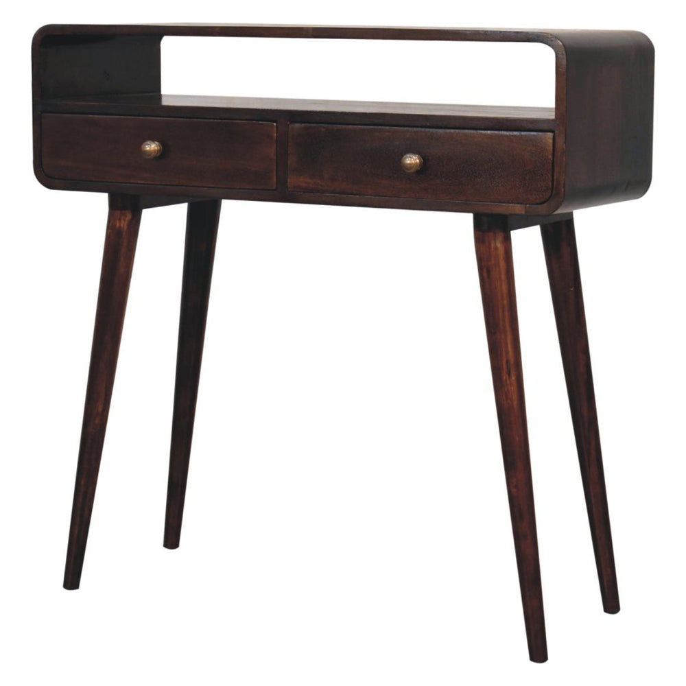 Artisan - Curved California Walnut Console Table