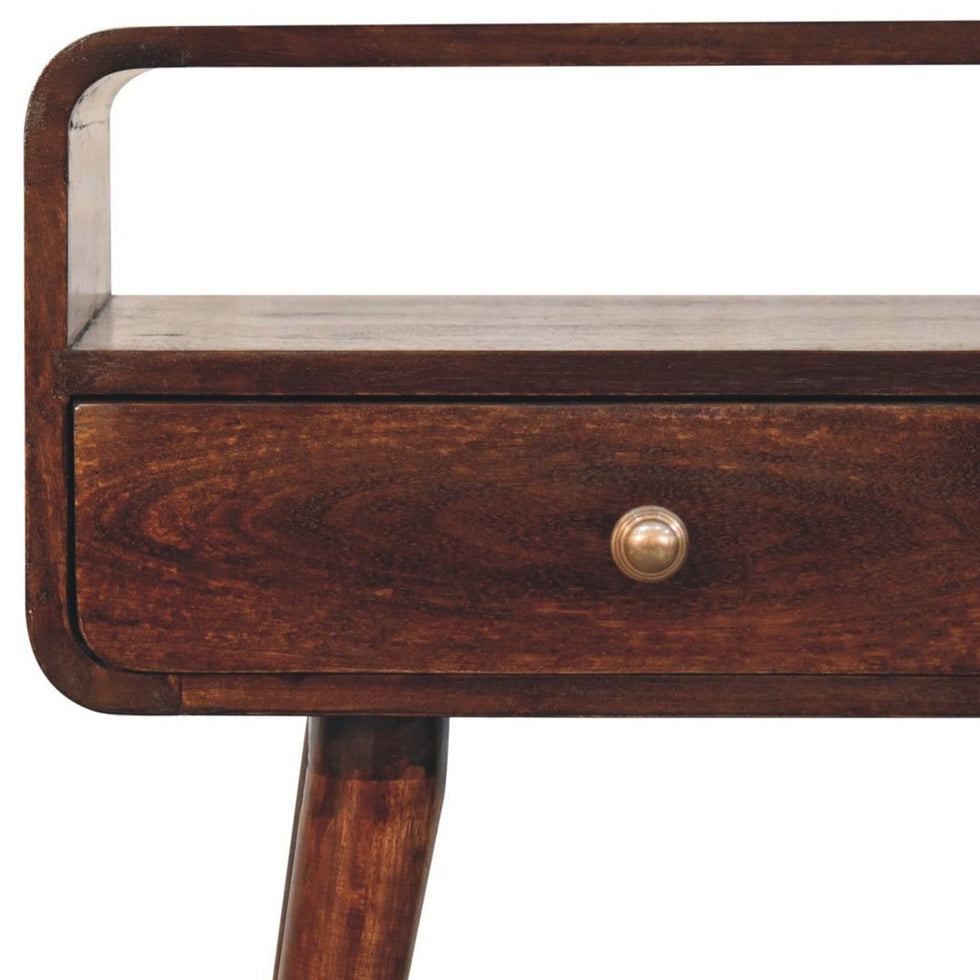 Artisan - Curved California Walnut Console Table