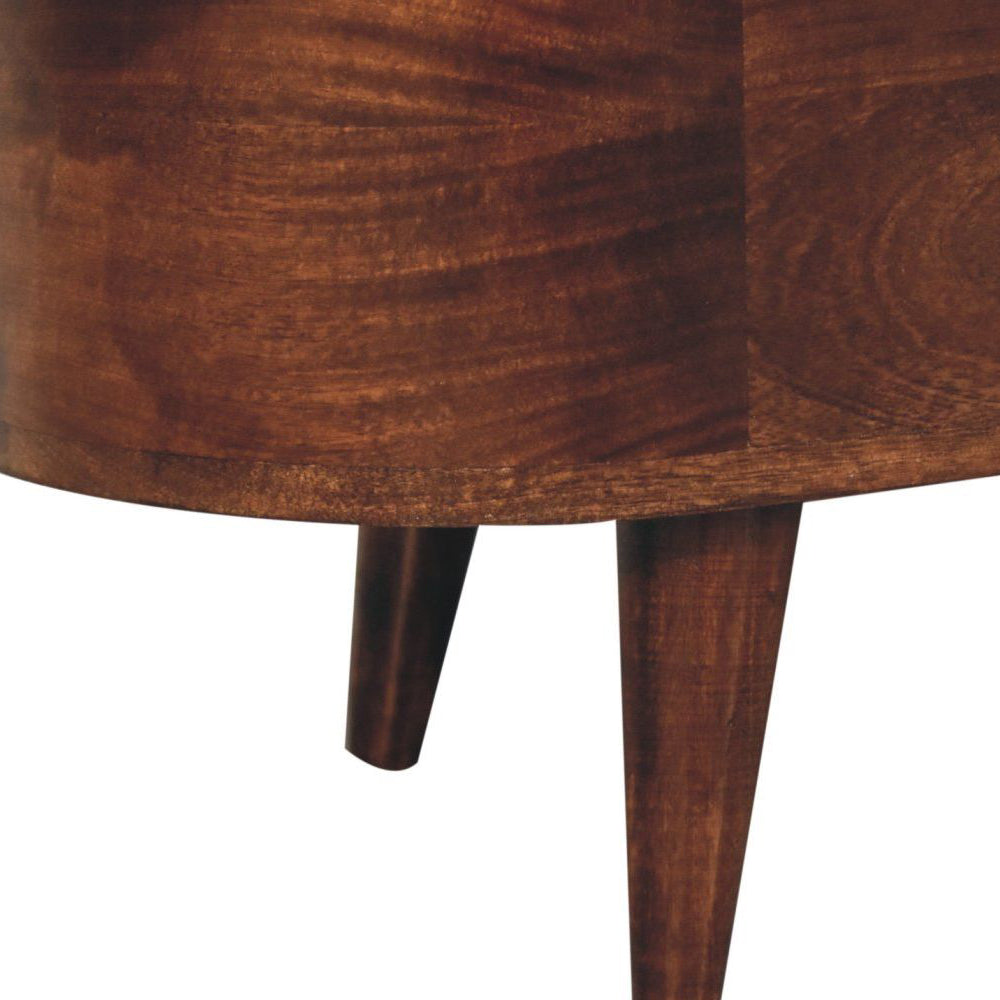 Artisan - California Walnut Rounded Lid Up Blanket Box