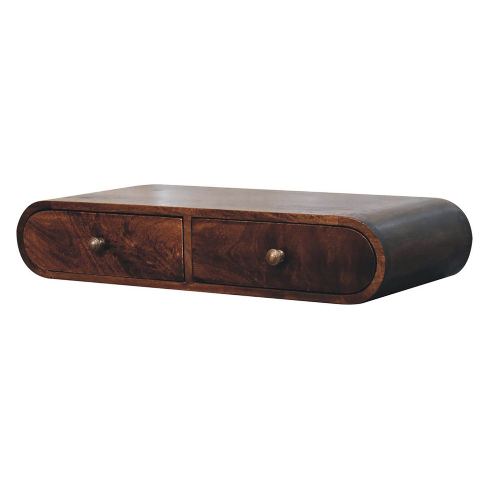 Artisan - Wall Mounted California Walnut Console Table