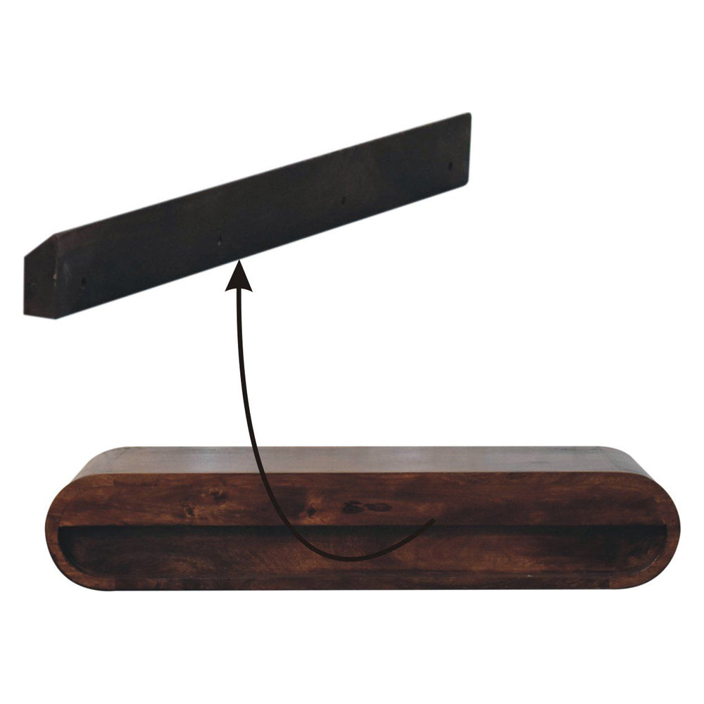 Artisan - Wall Mounted California Walnut Console Table