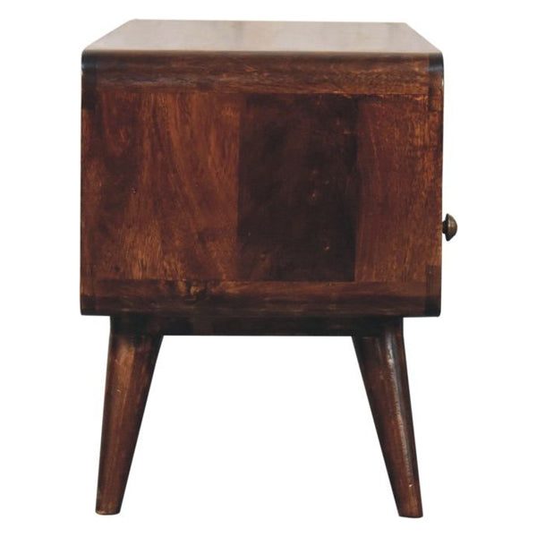 Artisan - Curved California Walnut Media Unit