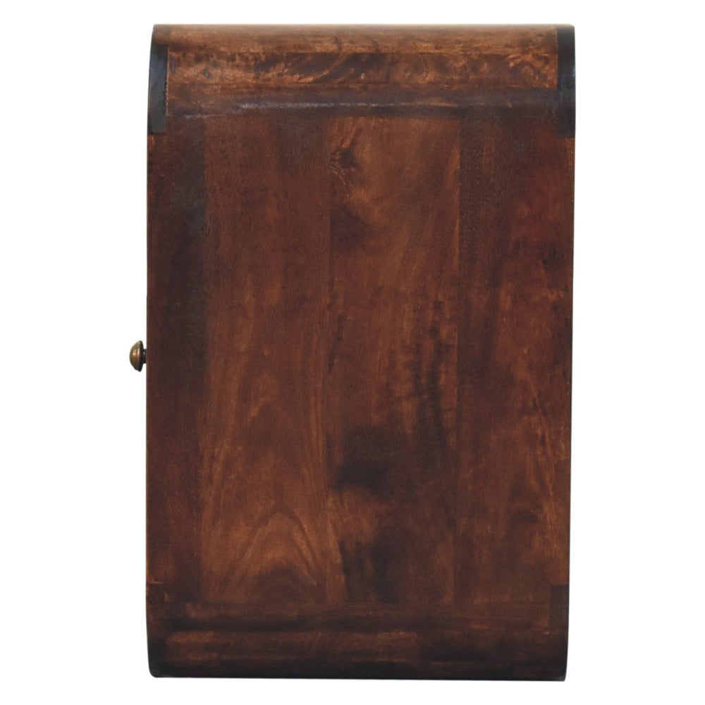 Artisan - California Walnut Curved Edge Bedside