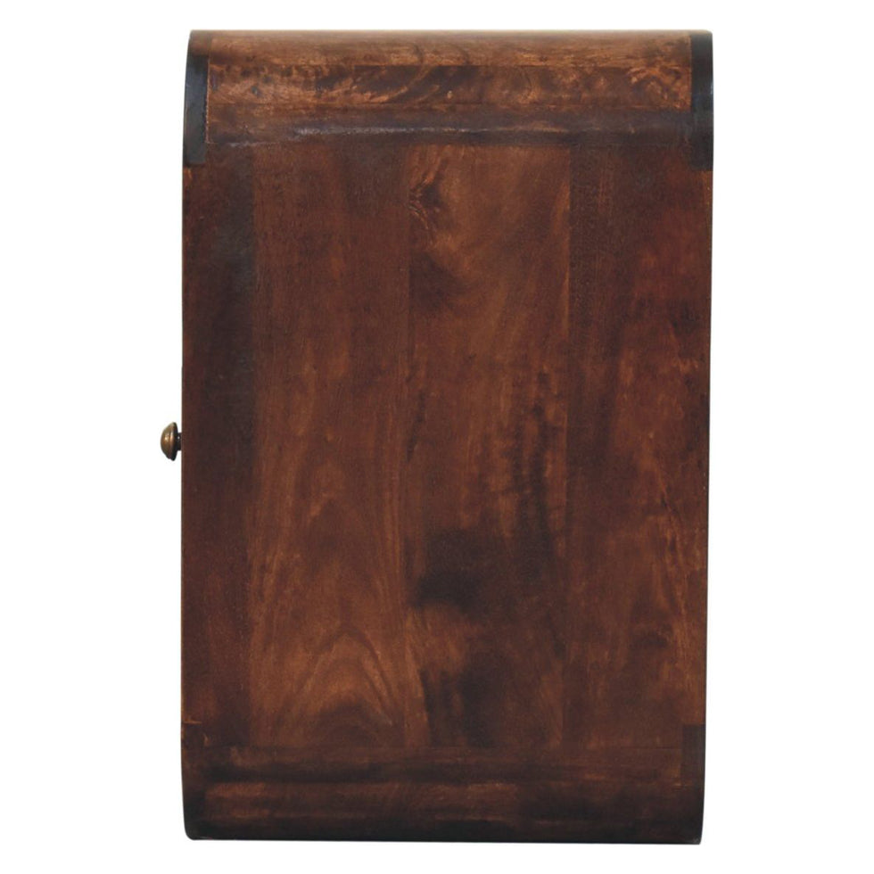 Artisan - California Walnut Curved Edge Bedside