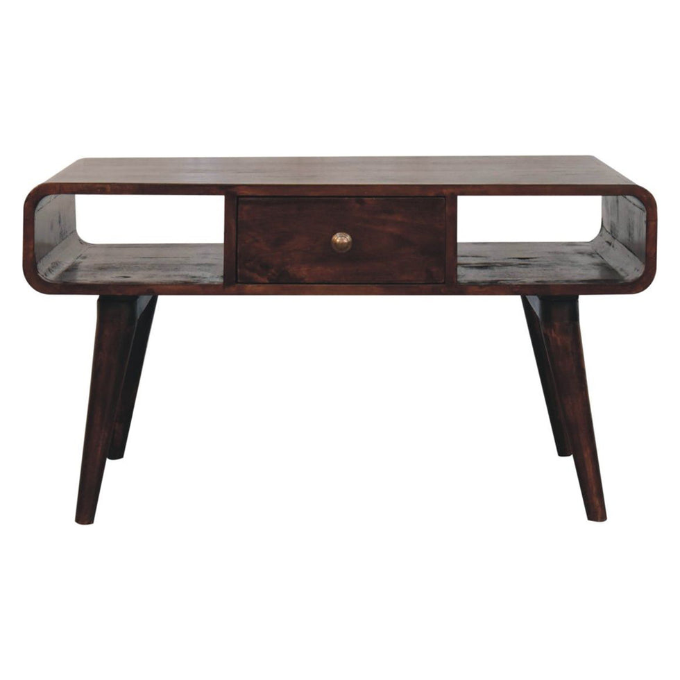 Artisan - Curved California Walnut Coffee Table
