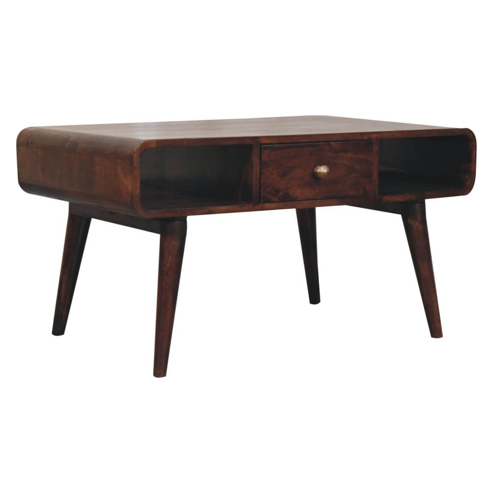 Artisan - Curved California Walnut Coffee Table