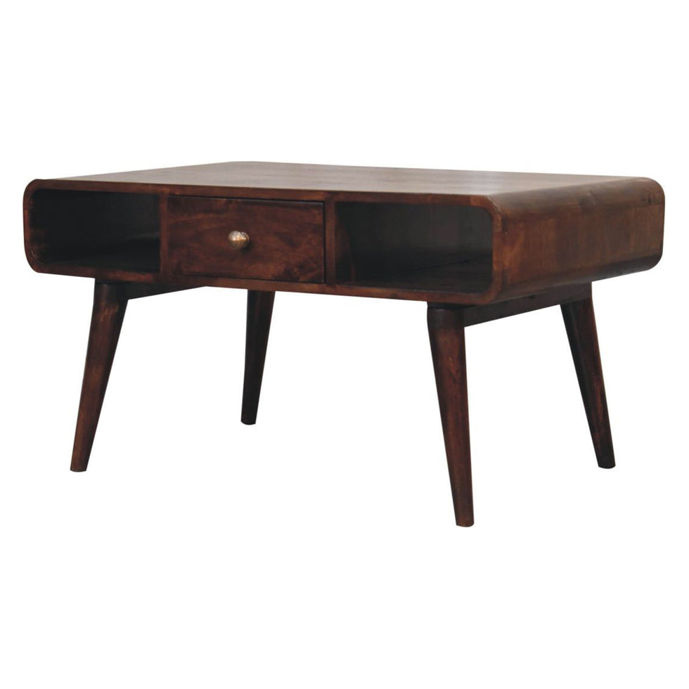 Artisan - Curved California Walnut Coffee Table