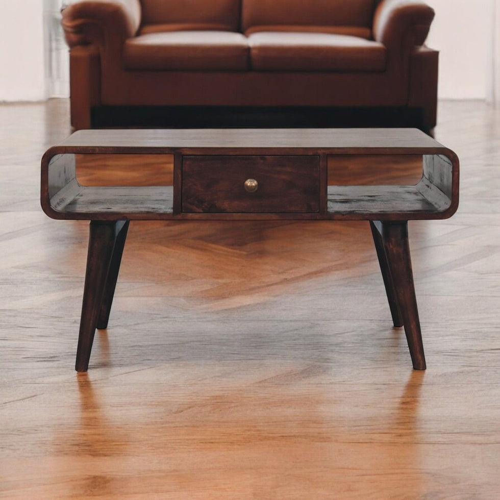 Artisan - Curved California Walnut Coffee Table