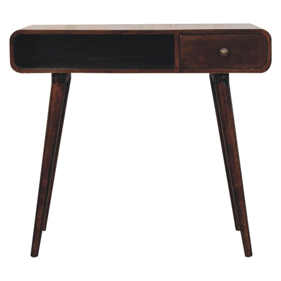 Artisan - Curved California Walnut Writing Desk