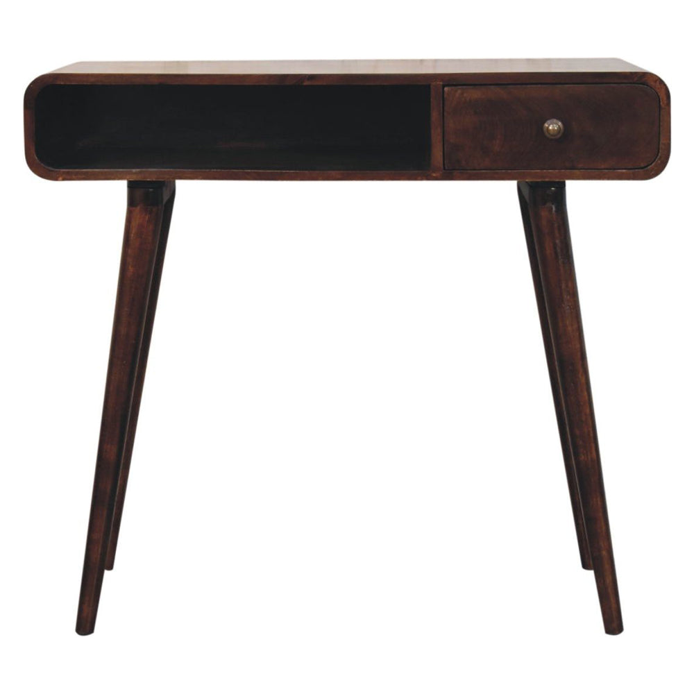 Artisan - Curved California Walnut Writing Desk