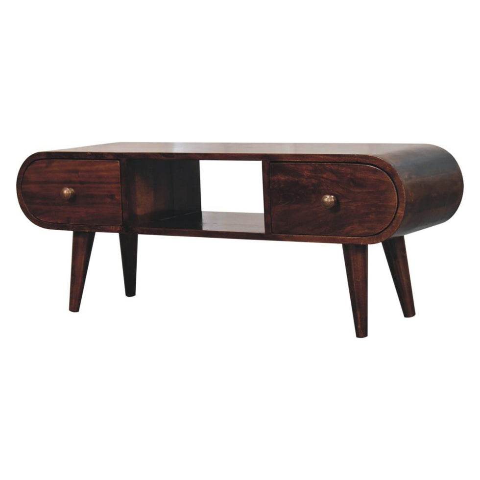 Artisan - California Walnut Circular TV Unit