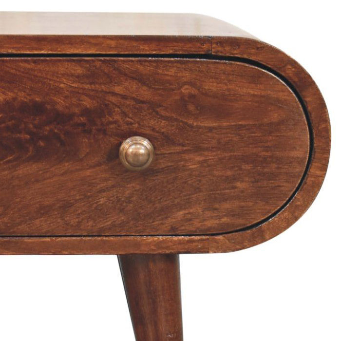 Artisan - California Walnut Circular TV Unit