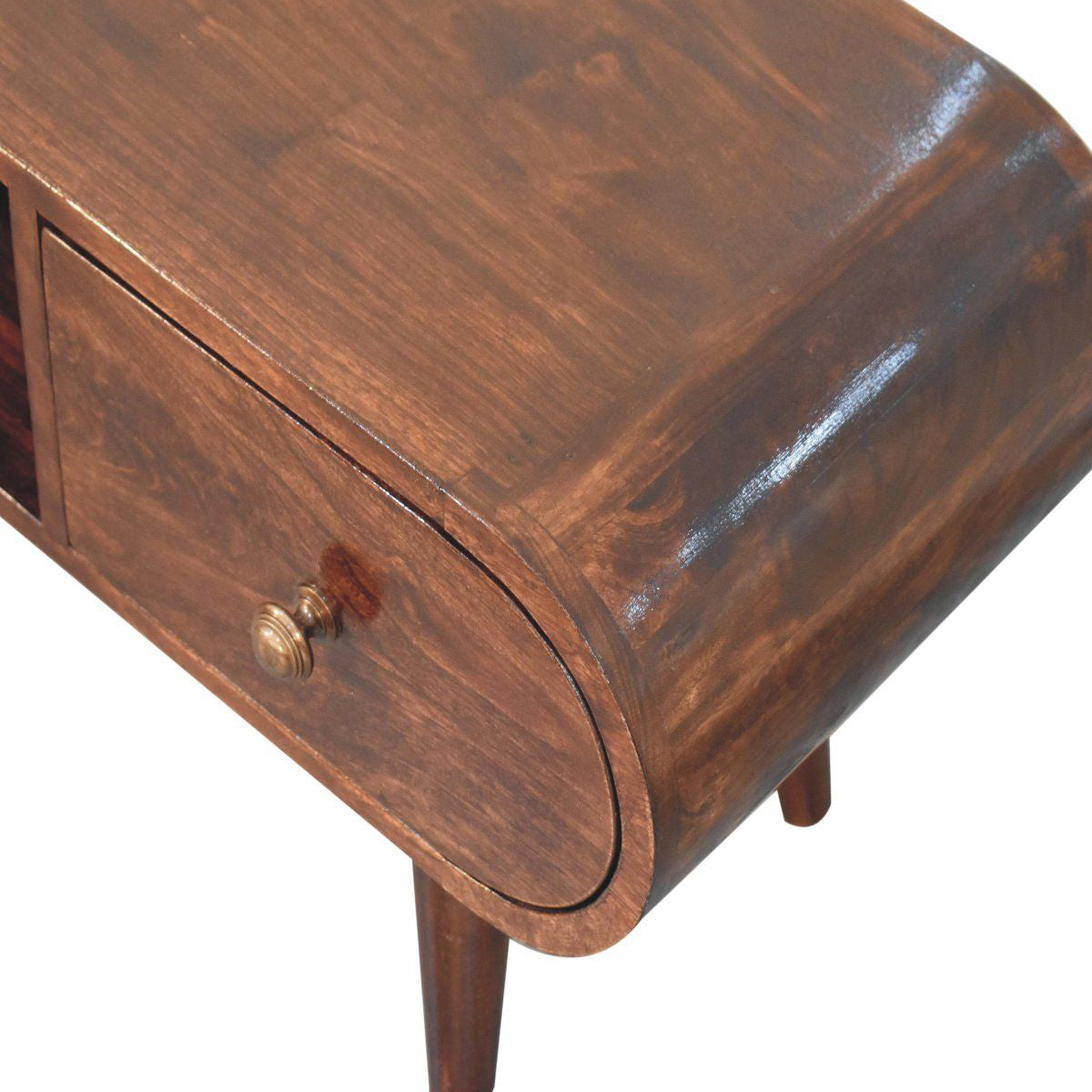 Artisan - California Walnut Circular TV Unit