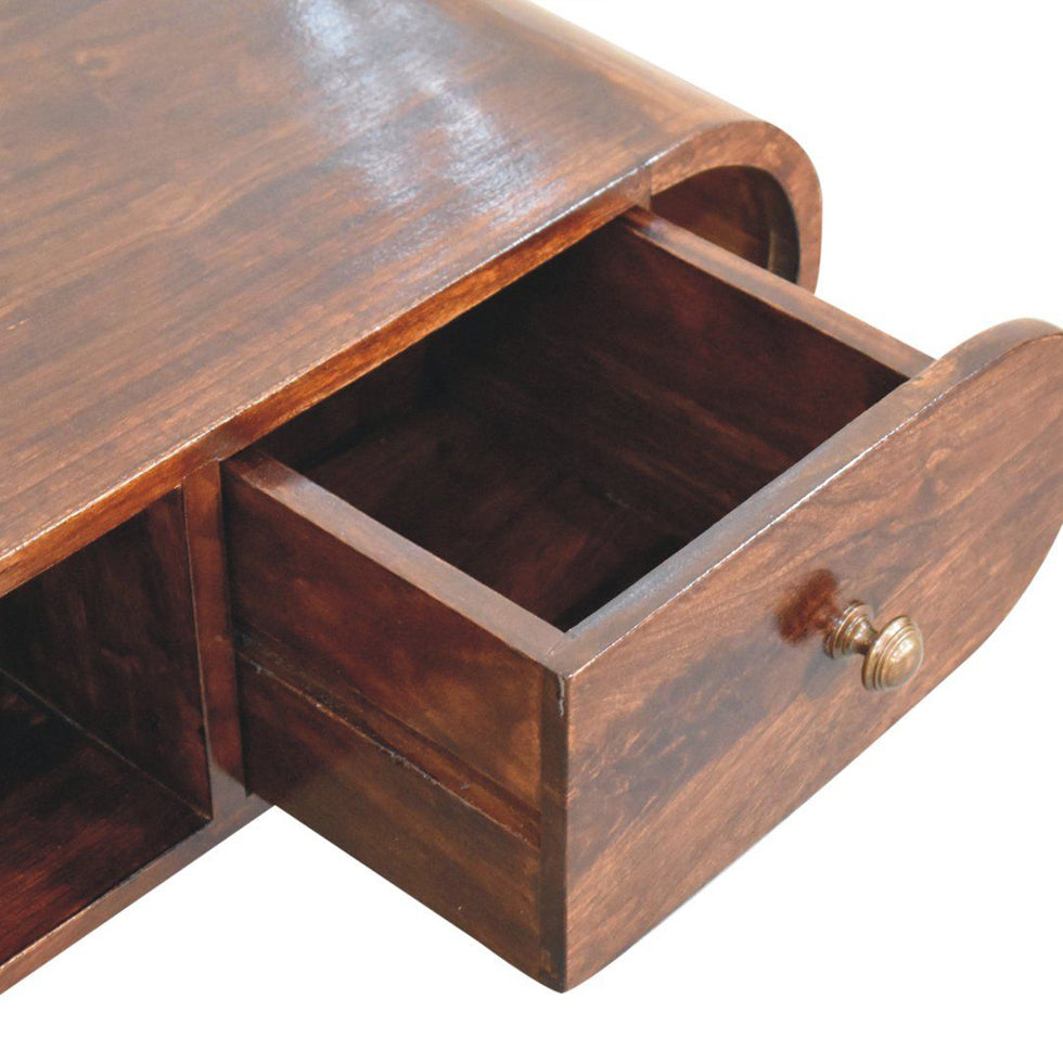 Artisan - California Walnut Circular TV Unit