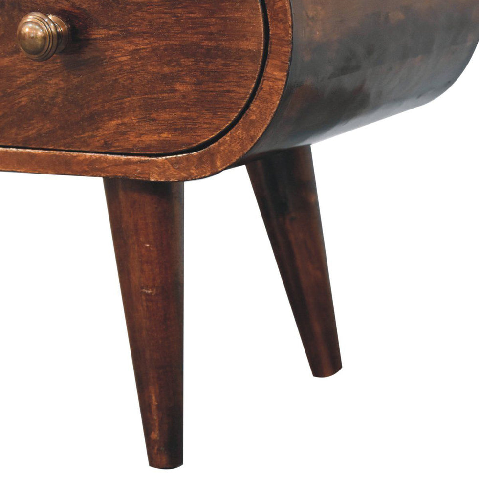 Artisan - California Walnut Circular TV Unit