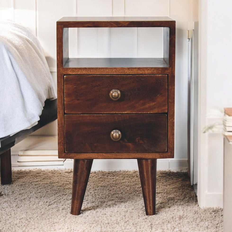 Artisan - Mini Classic California Walnut Bedside
