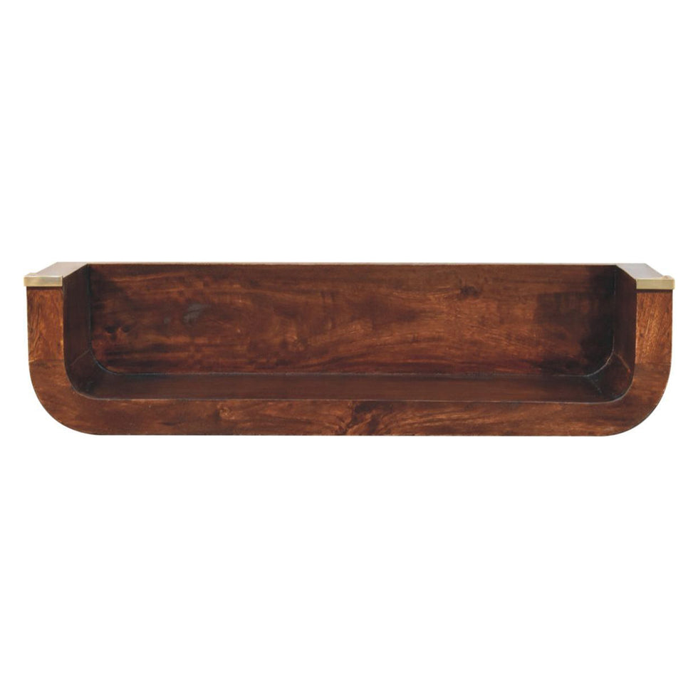Artisan - Indira California Walnut Floating Console Table