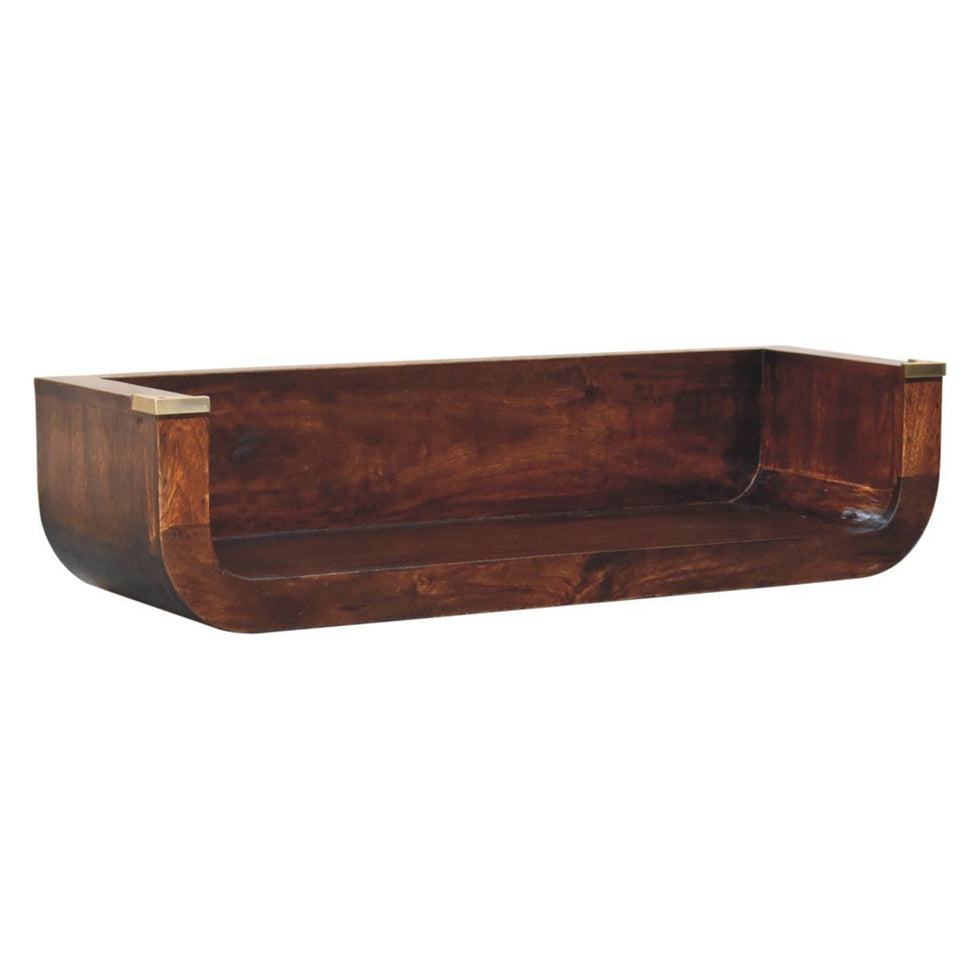 Artisan - Indira California Walnut Floating Console Table
