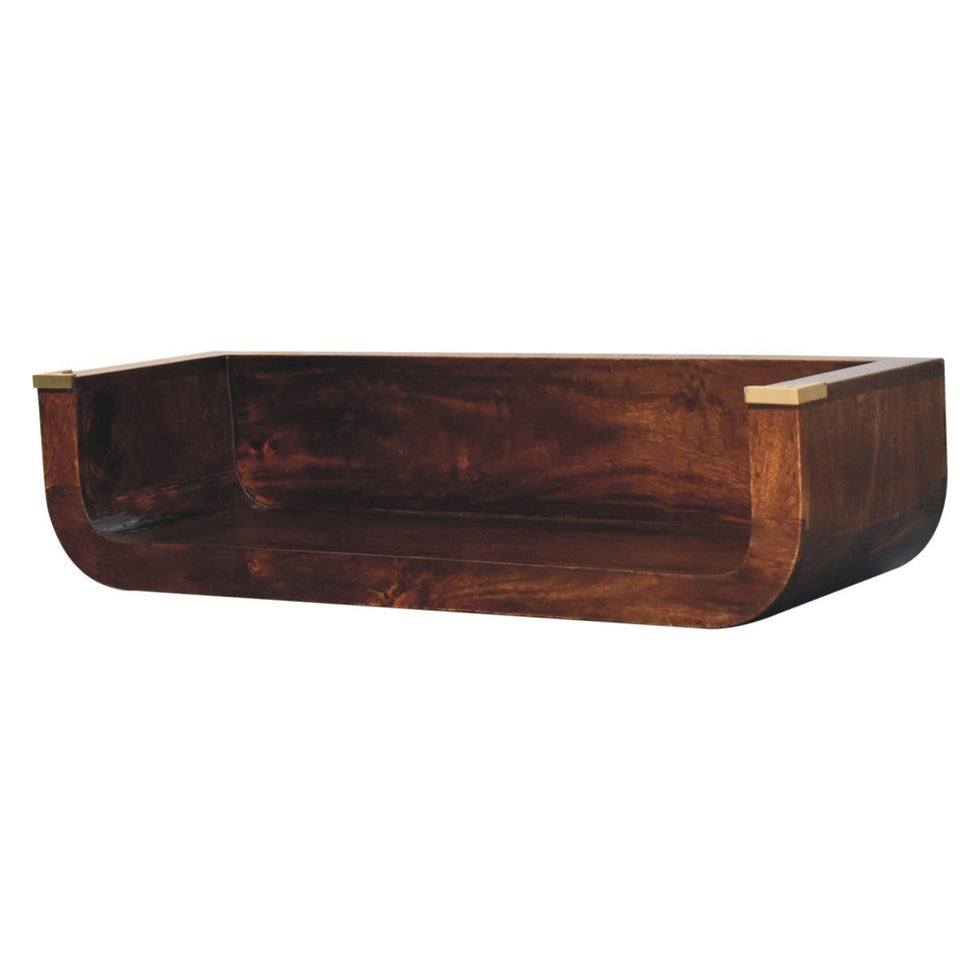 Artisan - Indira California Walnut Floating Console Table