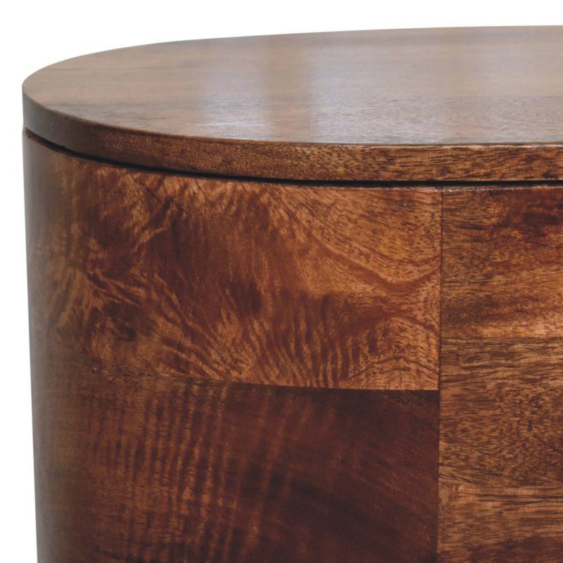 Artisan - Honey Caramel Rounded Lid Up Blanket Box