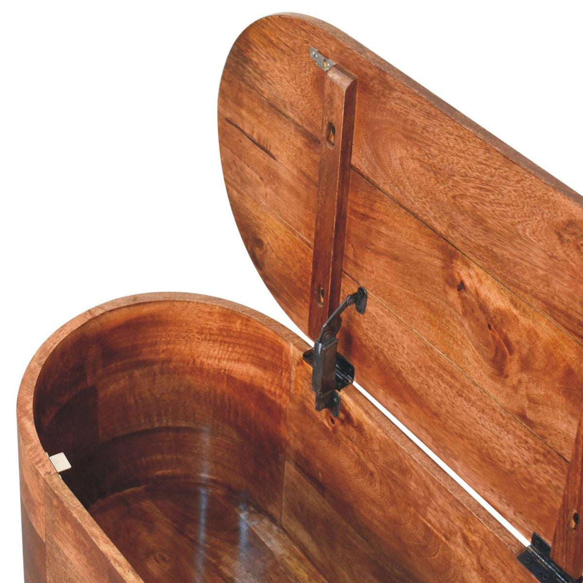 Artisan - Honey Caramel Rounded Lid Up Blanket Box