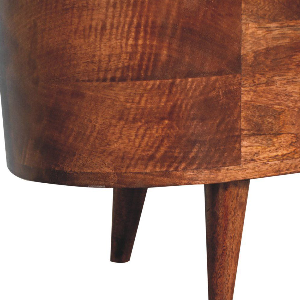 Artisan - Honey Caramel Rounded Lid Up Blanket Box