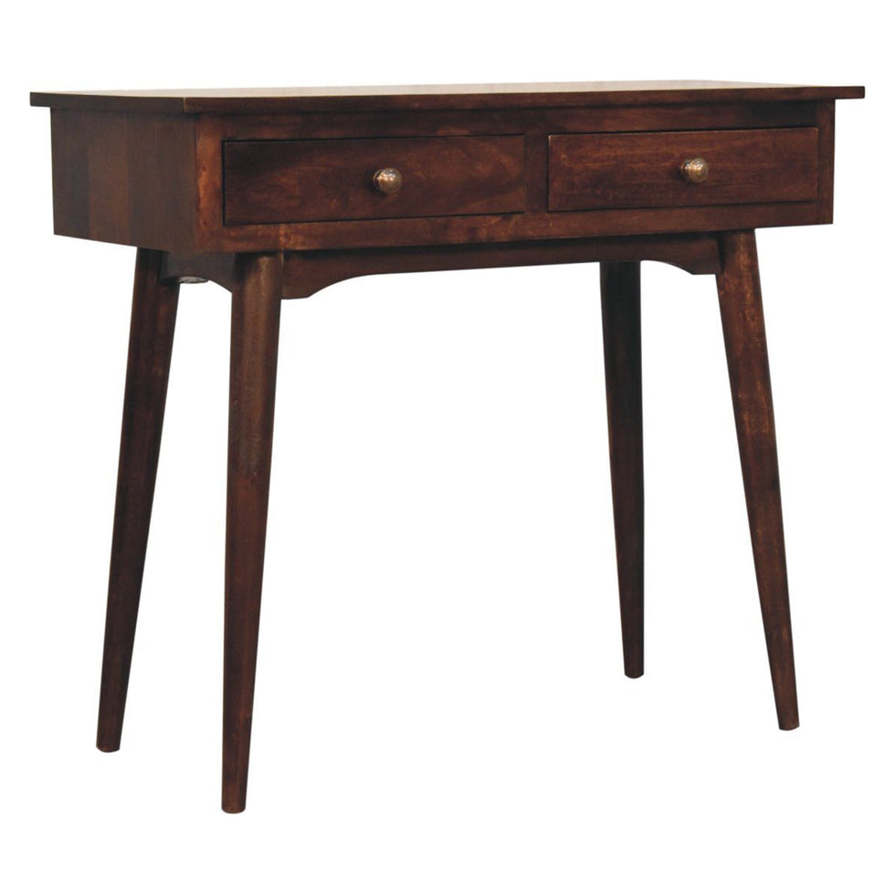 Artisan - California Walnut Hallway 2 Drawer Console Table