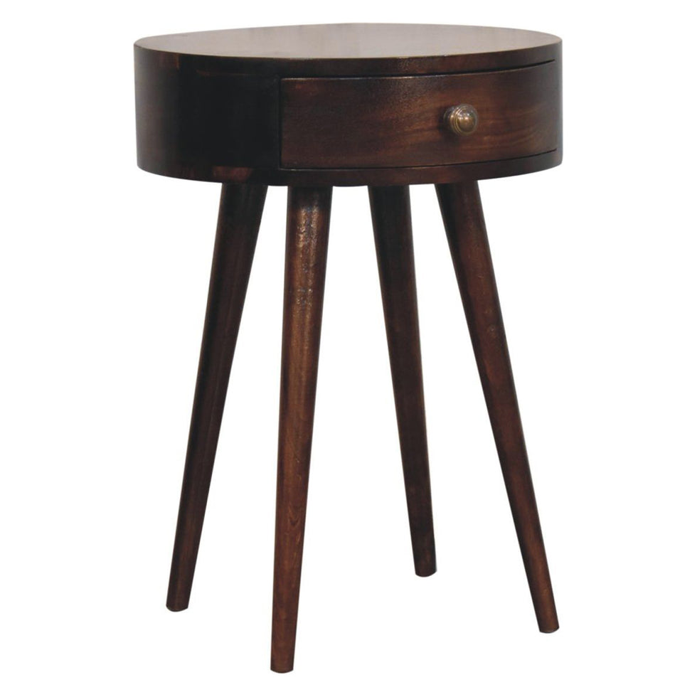 Artisan - Nordic California Walnut Circular Shaped Bedside