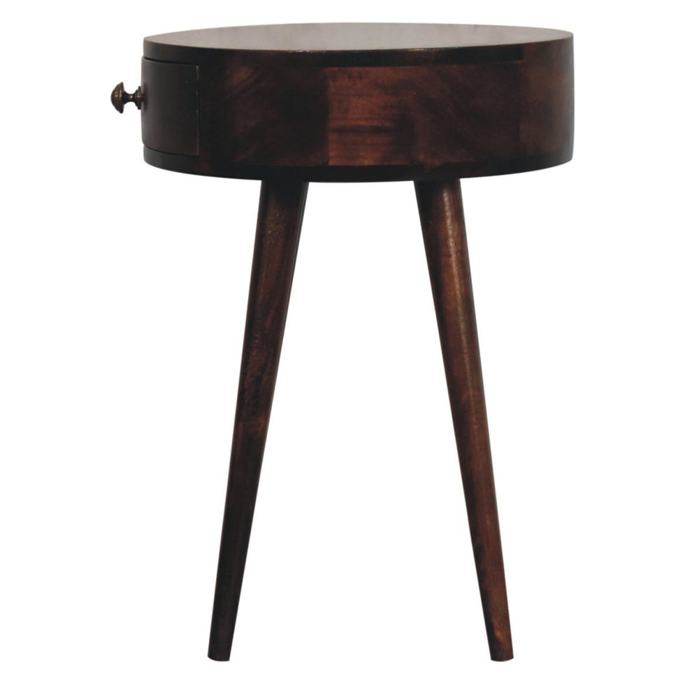 Artisan - Nordic California Walnut Circular Shaped Bedside