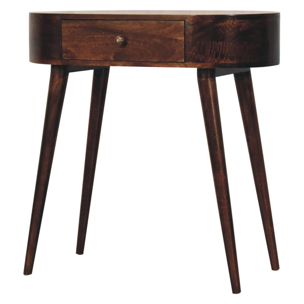 Artisan - California Walnut Rounded Small Console Table
