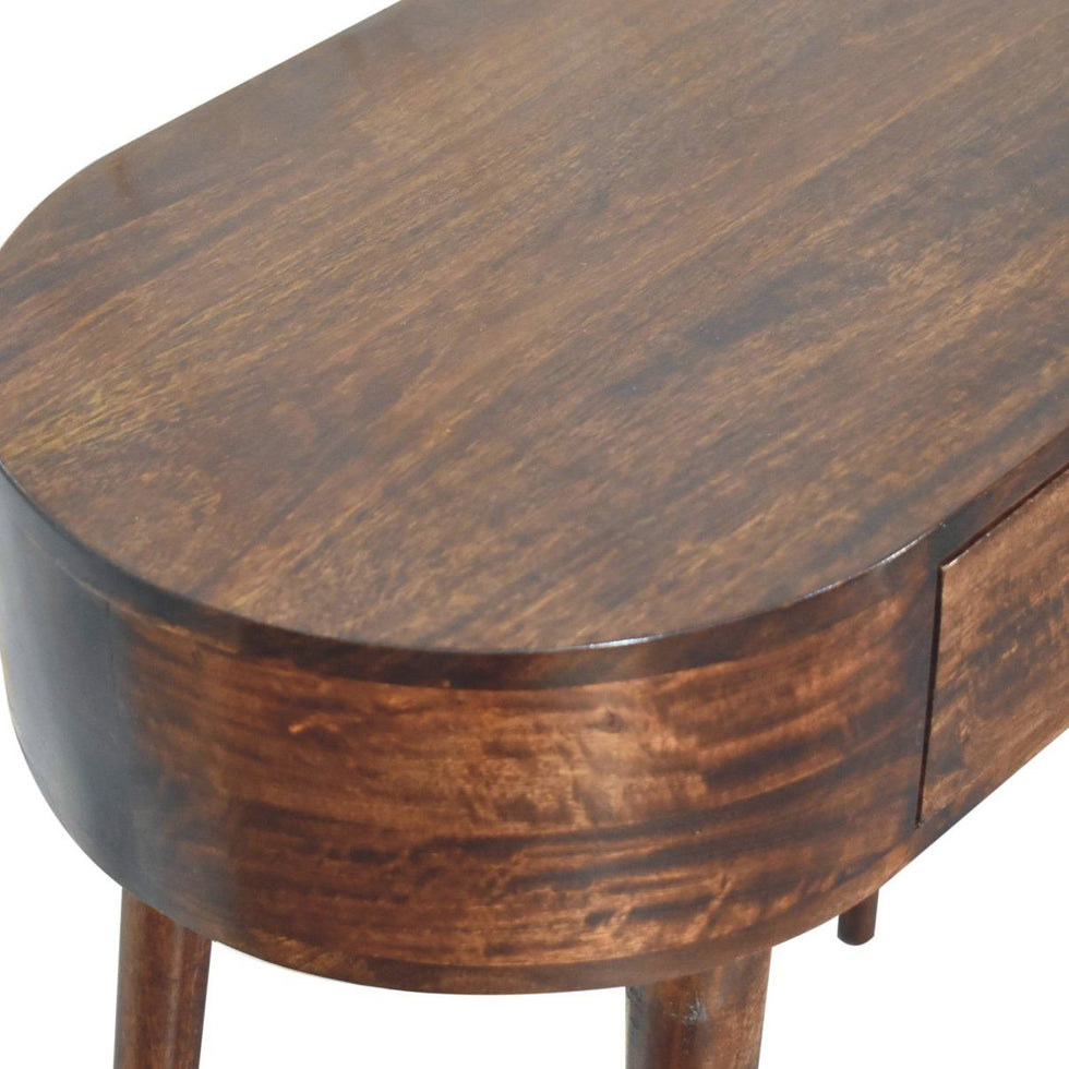 Artisan - California Walnut Rounded Small Console Table