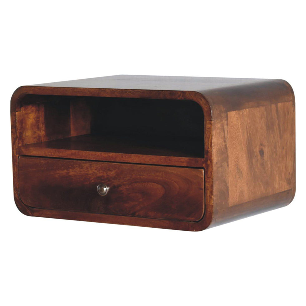 Artisan - Large Curve Upper Slot Floating Bedside