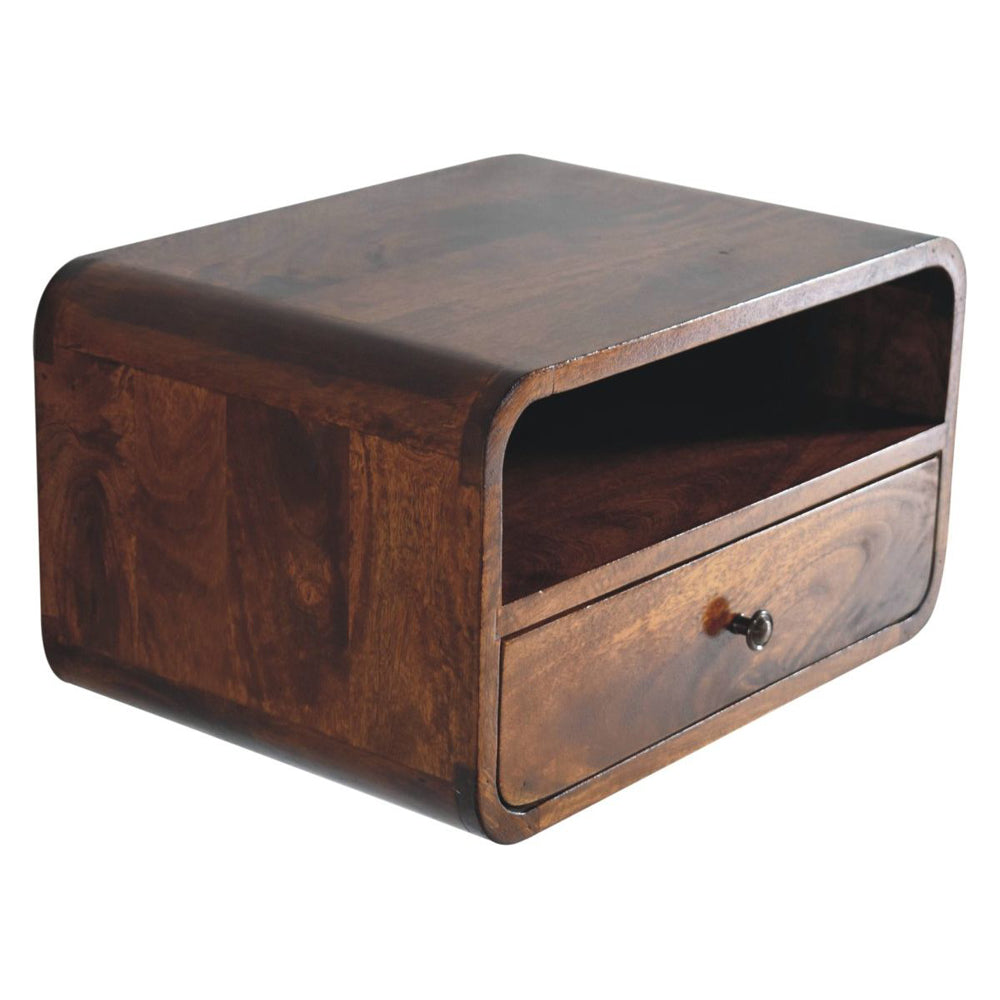 Artisan - Large Curve Upper Slot Floating Bedside