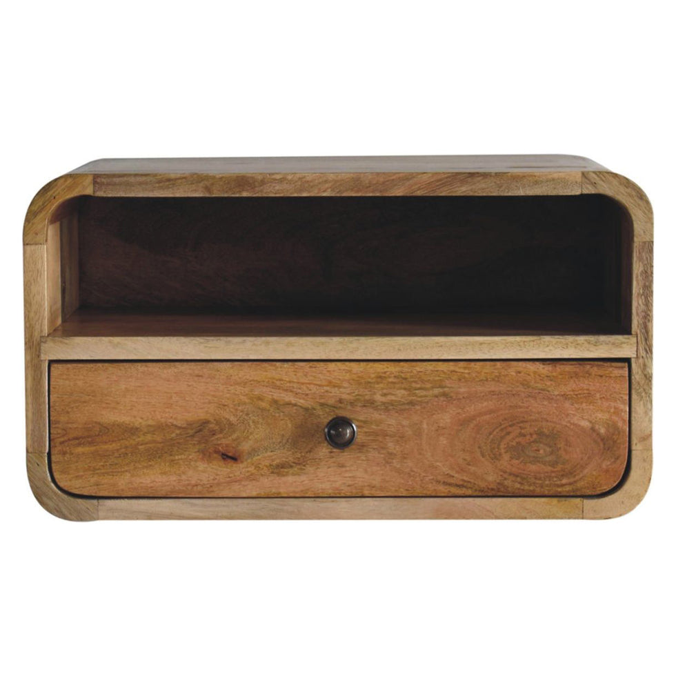 Artisan - Large Curve Upper Slot Floating Bedside