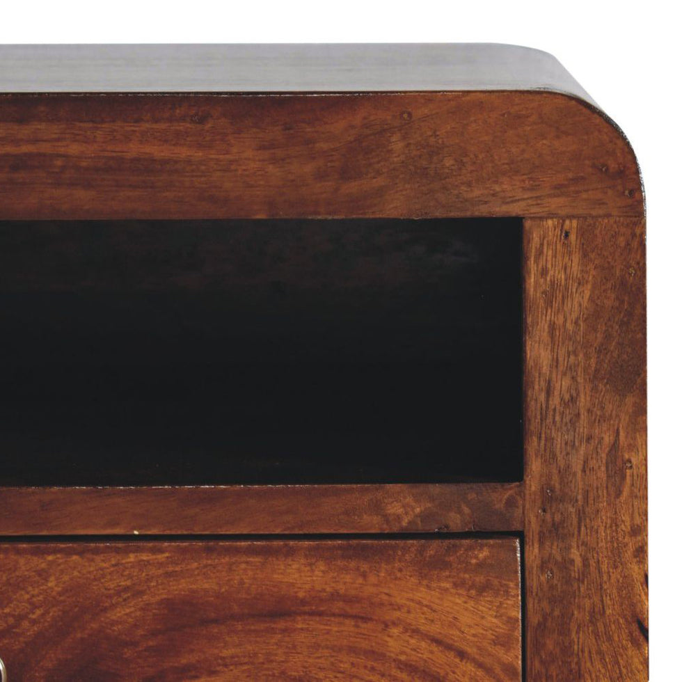 Artisan - Chunky Chestnut 1 Drawer Wall Mounted Nightstand