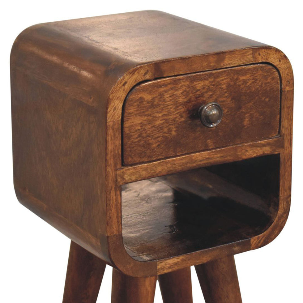 Artisan - Extra Mini Chestnut Curve Lower Bedside