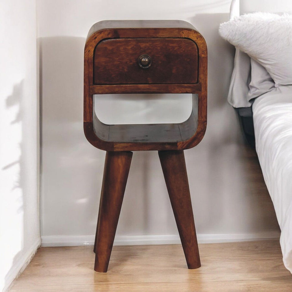 Artisan - Extra Mini Chestnut Curve Lower Bedside