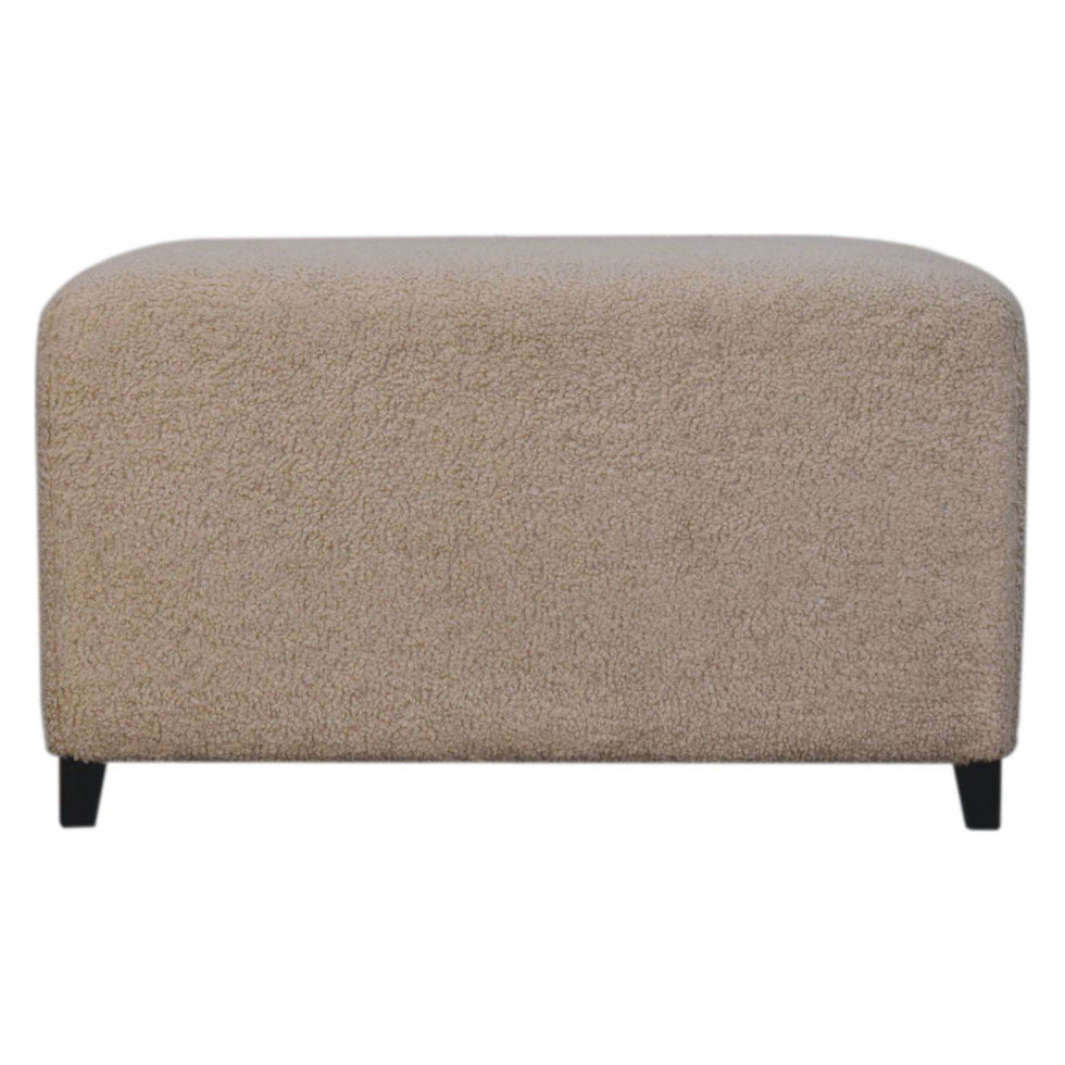 Artisan - Bliss Cream Bouclé Ottoman