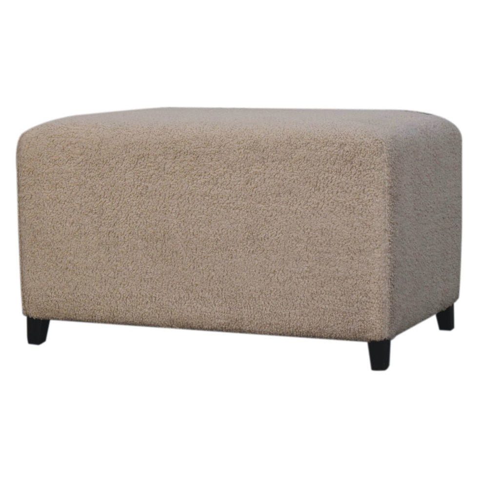 Artisan - Bliss Cream Bouclé Ottoman