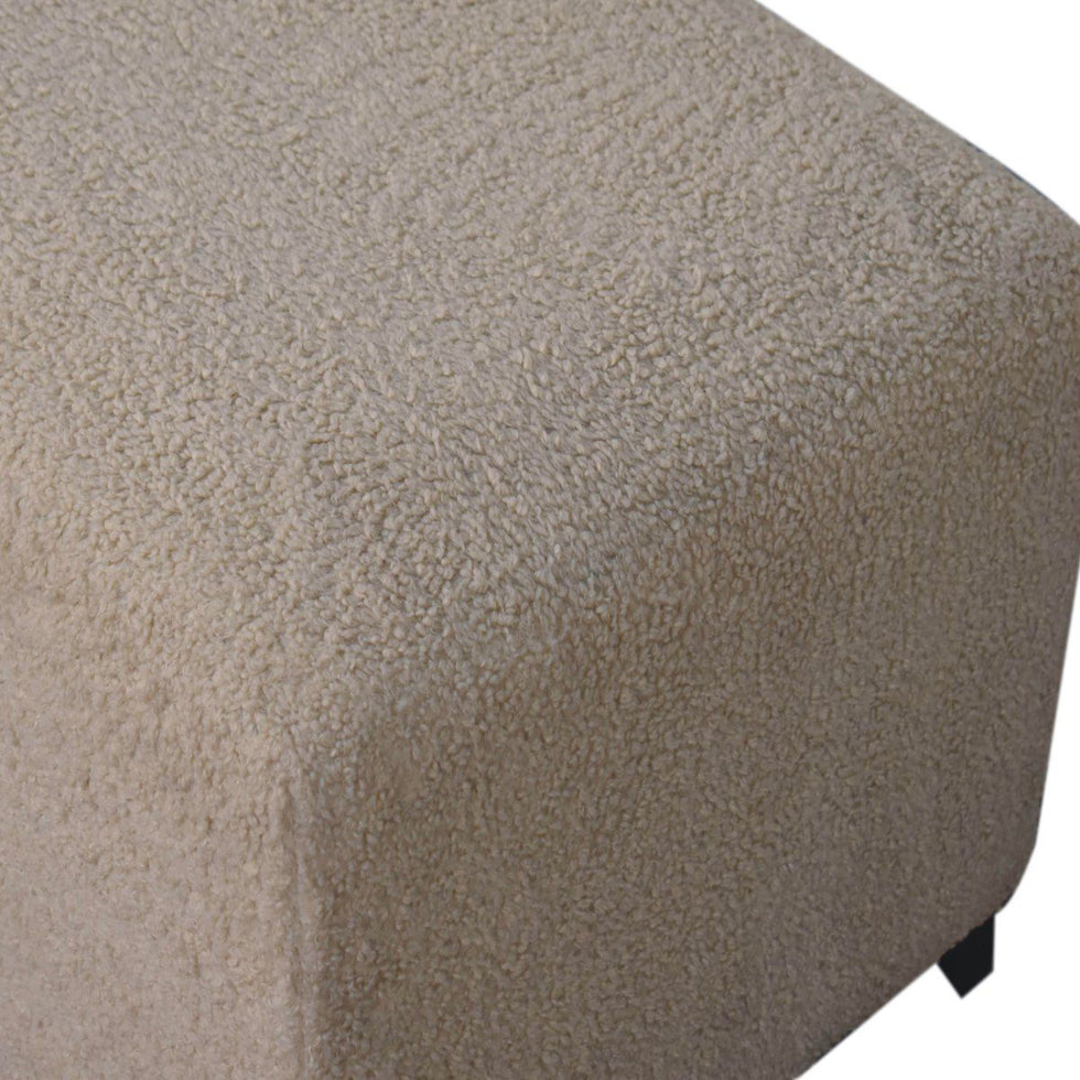 Artisan - Bliss Cream Bouclé Ottoman