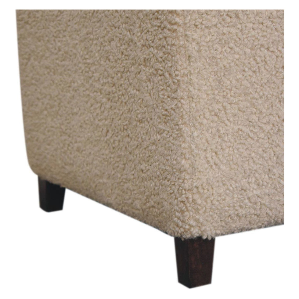 Artisan - Bliss Cream Bouclé Ottoman