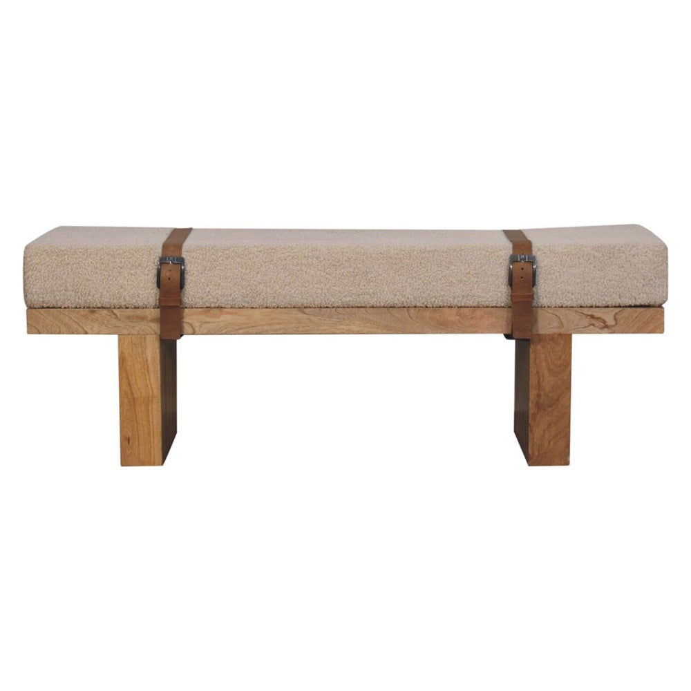 Artisan - Belmont Cream Boucle Bench