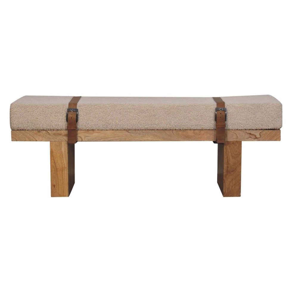 Artisan - Belmont Cream Boucle Bench