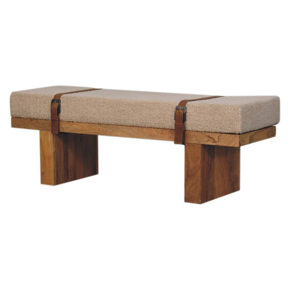 Artisan - Belmont Cream Boucle Bench
