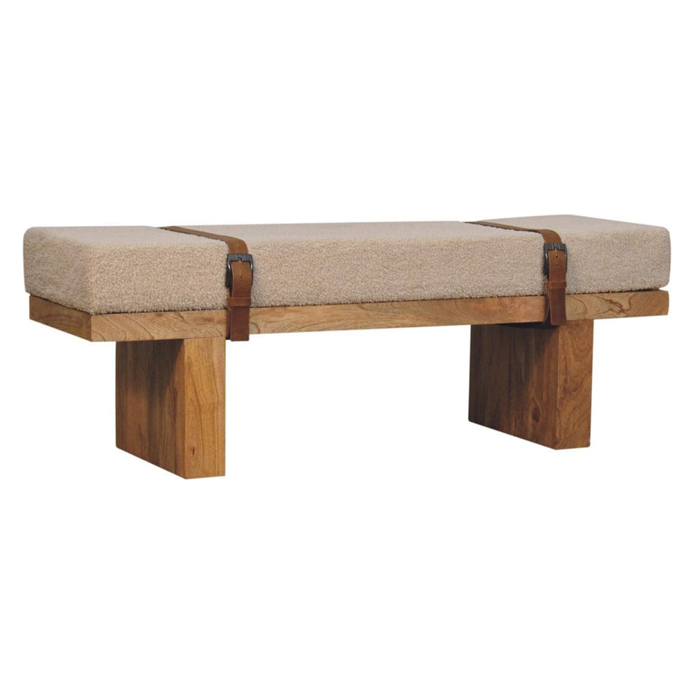 Artisan - Belmont Cream Boucle Bench