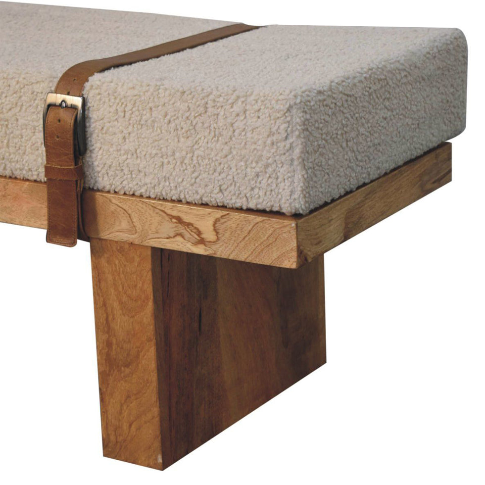 Artisan - Belmont Cream Boucle Bench