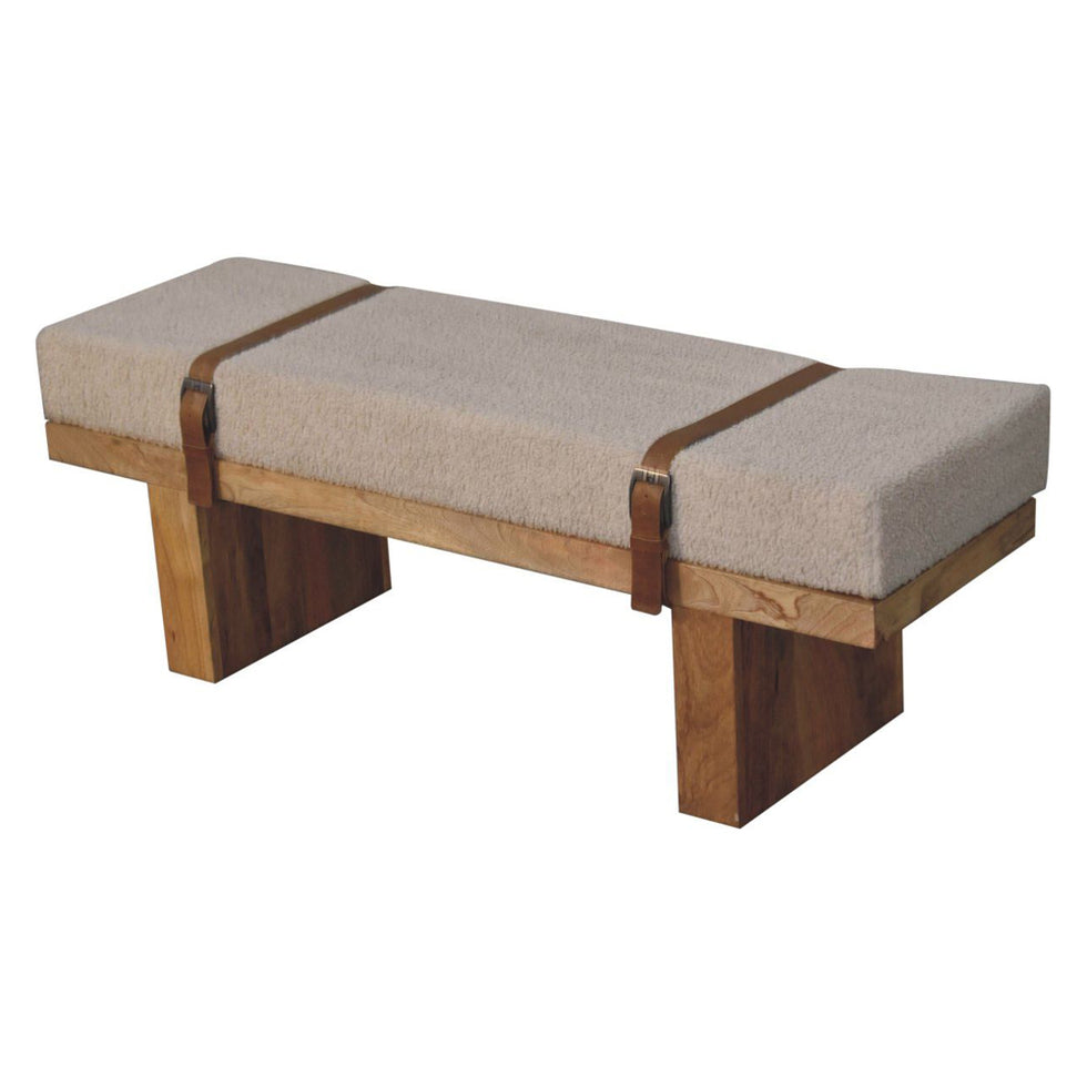 Artisan - Belmont Cream Boucle Bench